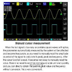 1013D 7 inch 2CH Digital Storage Oscilloscope 100MHz Bandwidth 1GS Sample Rate