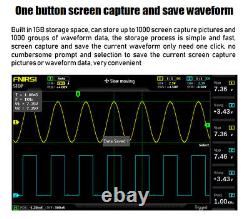 1014D 7TFT LCD Digital Oscilloscope 2 In 1 Dual Channel 1GSa/s Sampling f