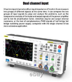 1014D 7TFT LCD Digital Oscilloscope 2 In 1 Dual Channel 1GSa/s Sampling f