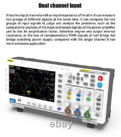 1014D 7 LCD 2 Channel Signal Generator Digital Storage Oscilloscope 100MHz 1GSa