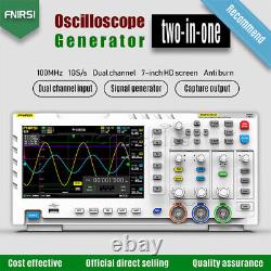 1014D FNIRSI 2 in 1 Storage 100MHz Dual Channel Oscilloscope Signal Generator