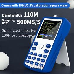 2.4'' FNIRSI-1C15 Digital Storage Oscilloscope 110MHz Bandwidth 500MS/s Handheld