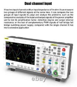 2 In 1 FNIRSI 1014D 7Inch Digital Oscilloscope 2Channels 1GSa/s Sampling Rate