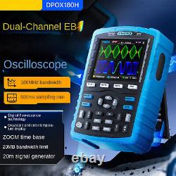 2 in 1 DPOX180H Handheld Digital Phosphor Oscilloscope 2 CH Signal Generator