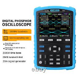 2 in 1 DPOX180H Handheld Digital Phosphor Oscilloscope 2 CH Signal Generator