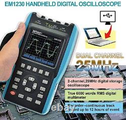 2 in 1 Handheld Digital Storage Oscilloscope Automotive Diagnostic Lab Scope