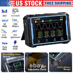 3 IN 1 FNIRSI-2C53P LCD 2 Channel Signal Generator Digital Storage Oscilloscope