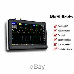 7 Inch Touch Screen Digital Tablet Oscilloscope 1GB Storage 100MHz Bandwidth