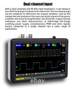 7 inch NIRSI 1013D Digital Tablet Oscilloscope 2CH 100MHz Bandwidth 1GS Sampling