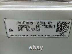 Agilent DSO90254A 2.5GHz, 4CH Digital Storage Oscilloscope withopt 004 007 029
