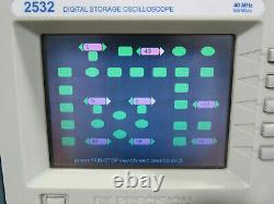 BK Precision 2532 Two Channel 40MHz Digital Storage Oscilloscope Tested & Works