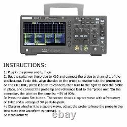 DSO2C10 Digital Storage Oscilloscope 100MHz 2CH 1GSa/s (US Plug 100-240V)