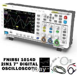 Digital 7 LCD Storage Oscilloscope 2CH 100MHz 2 1GSa/S 240Kbit FNIRSI-1014D