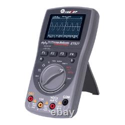 ET827 Scope Digital Multimeter Oscilloscope 40MHz 200Msps AC DC Tester HD Screen