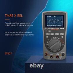 ET827 Scope Digital Multimeter-Oscilloscope 40MHz 200Msps AC DC Tester HD Screen