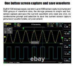 FNIRSI 1014D 7In Digital Oscilloscope TFT LCD Display Dual Channels 1GB Storage