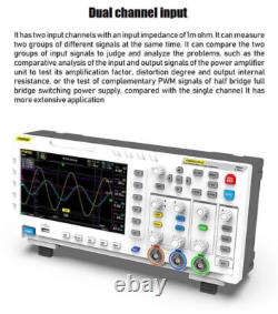 FNIRSI 1014D 7In Digital Oscilloscope TFT LCD Display Dual Channels 1GB Storage