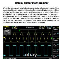 FNIRSI 1014D 7In Digital Oscilloscope TFT LCD Display Dual Channels 1GB Storage