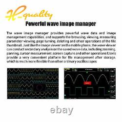 FNIRSI 1014D 7 In Digital Oscilloscope TFT LCD Display Dual Channels 1GB Storage