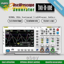 FNIRSI 1014D 7 In Digital Oscilloscope TFT LCD Display Dual Channels 1GB Storage