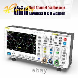 FNIRSI 1014D 7 In Digital Oscilloscope TFT LCD Display Dual Channels 1GB Storage