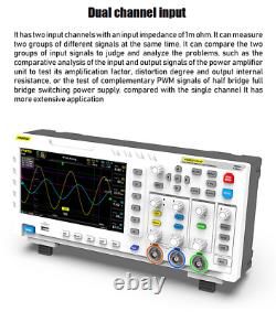 FNIRSI 1014D Digital Oscilloscope 7 TFT LCD Display Dual Channels 1GB Storages