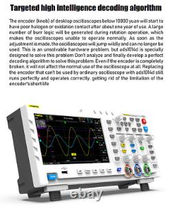 FNIRSI 1014D Digital Oscilloscope 7 TFT LCD Display Dual Channels 1GB Storages