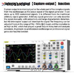 FNIRSI-1014D Digital Oscilloscope Storage 100MHz 2 Channel Signal Generator 7'