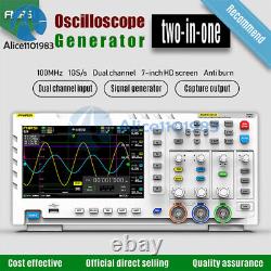 FNIRSI 1014D Digital Storage 100MHz Dual Channel Oscilloscope Signal Generator