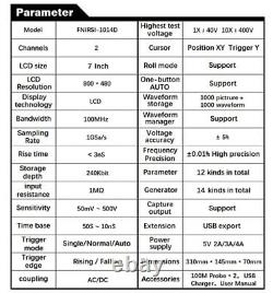 FNIRSI 1014D Digital Storage Oscilloscope 100MHz Dual Channel Oscilloscope