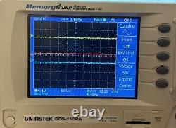 GWInstek GDS-1102A Digital Storage Oscilloscope 100Mhz 1G S/S 2M Memory Built In