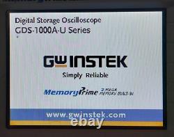 GW INSTEK GDS-1102A-U Digital Storage Oscilloscope 100MHz