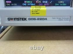 GW Instek GDS-2204 Series 200MHz Digital Storage Oscilloscope 4 Channel