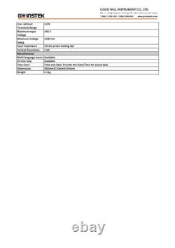 GW Instek GDS-2304A Digital Storage Oscilloscope 300MHz 4 Channel 2GS/s DSO VPO