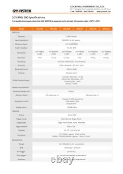 GW Instek GDS-320 Digital Storage Oscilloscope 200MHz DSO 2 Channels 1GS/s DMM