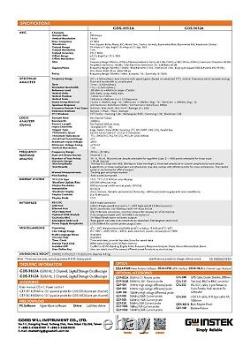 GW Instek GDS-3352A Oscilloscope 350MHz 5GSa/s 2CHs Digital Storage Oscilloscope