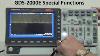 Gw Instek Gds 2000e Digital Storage Oscilloscope Special Functions Introduction