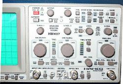 HAMEG HM407 40MHz Digital Analog Scope UniversalOszilloskop Storage Oscilloscope