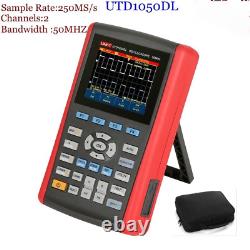 Handheld Digital Oscilloscope AC DC Scope Multimeter USB Interfac 2CH 50MHz