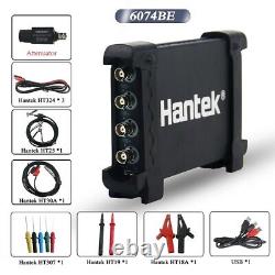 Hantek 6074BE &HT201 Attenuator 4CH 70MHz Portable Digital Storage Oscilloscopes