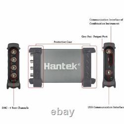 Hantek 6104BD Oscilloscope 100MHz PC USB 4CH Generator 1GSa/s Digital Storage