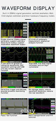 Hantek DSO2C10 2D10 Oscilloscope 2 Channel Digital Storage 1Gsa/s +Generater Neu