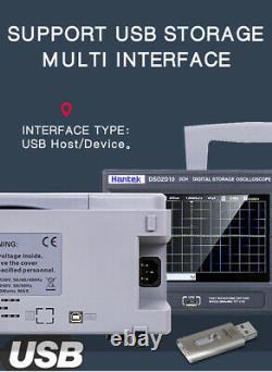 Hantek DSO2C10 2D10 Oscilloscope 2 Channel Digital Storage 1Gsa/s +Generater Neu