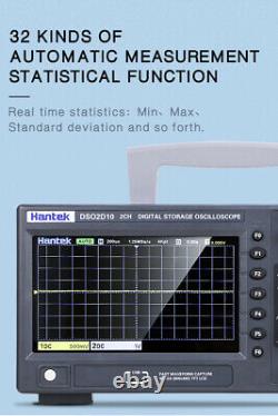 Hantek DSO2C10 2D10 Oscilloscope 2 Channel Digital Storage 1Gsa/s +Generater Neu