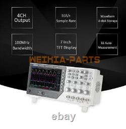 Hantek DSO4104B Digital Storage Bench Type Oscilloscope 64K 4CH 100 MHz 1GS/s