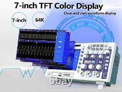 Hantek DSO5202P Digital Oscilloscope 200MHz 2Channels 1GSa/s 7'' TFT USB 800x480