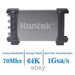 Hantek PC Based USB Automotive Digital Diagnostic Oscilloscope 4CH 70MHz 1GSa/s