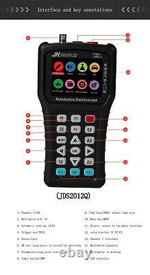 Jinhan Automotive Diagnostic Oscilloscope Digital Multimeter Load Testing 1CH