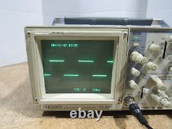 Kenwood CS-8010 Two-Channel Digital Storage Oscilloscope Tested and Working