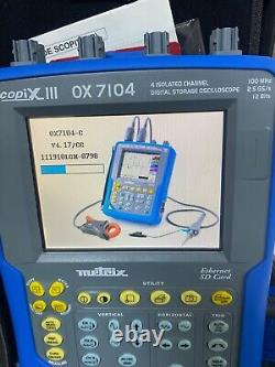 Metrix AMEC OX 7104 SCOPIX III 4 Isolated Ch Digital Storage Oscilloscope 100MHz